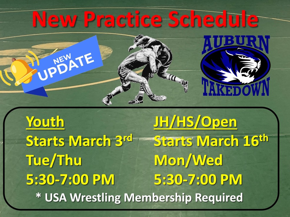 20260218 - New Practice Schedule
